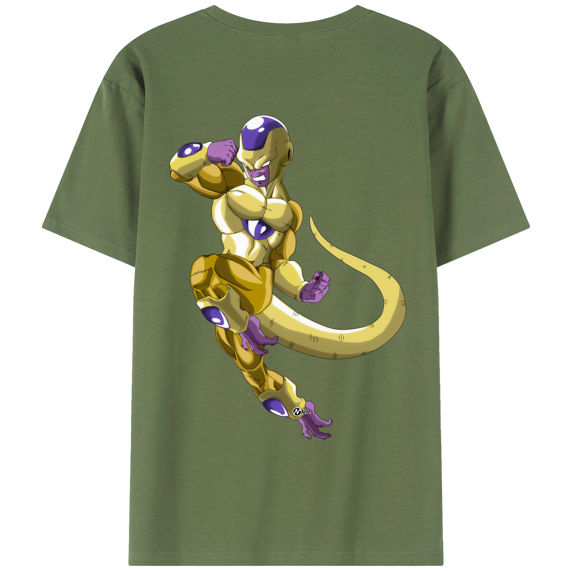 （画像用） ドラゴンボール フリーザ DRAGON BALL Frieza 綿100％ メンズ半袖Tシャツ（バックプリント） 通気性